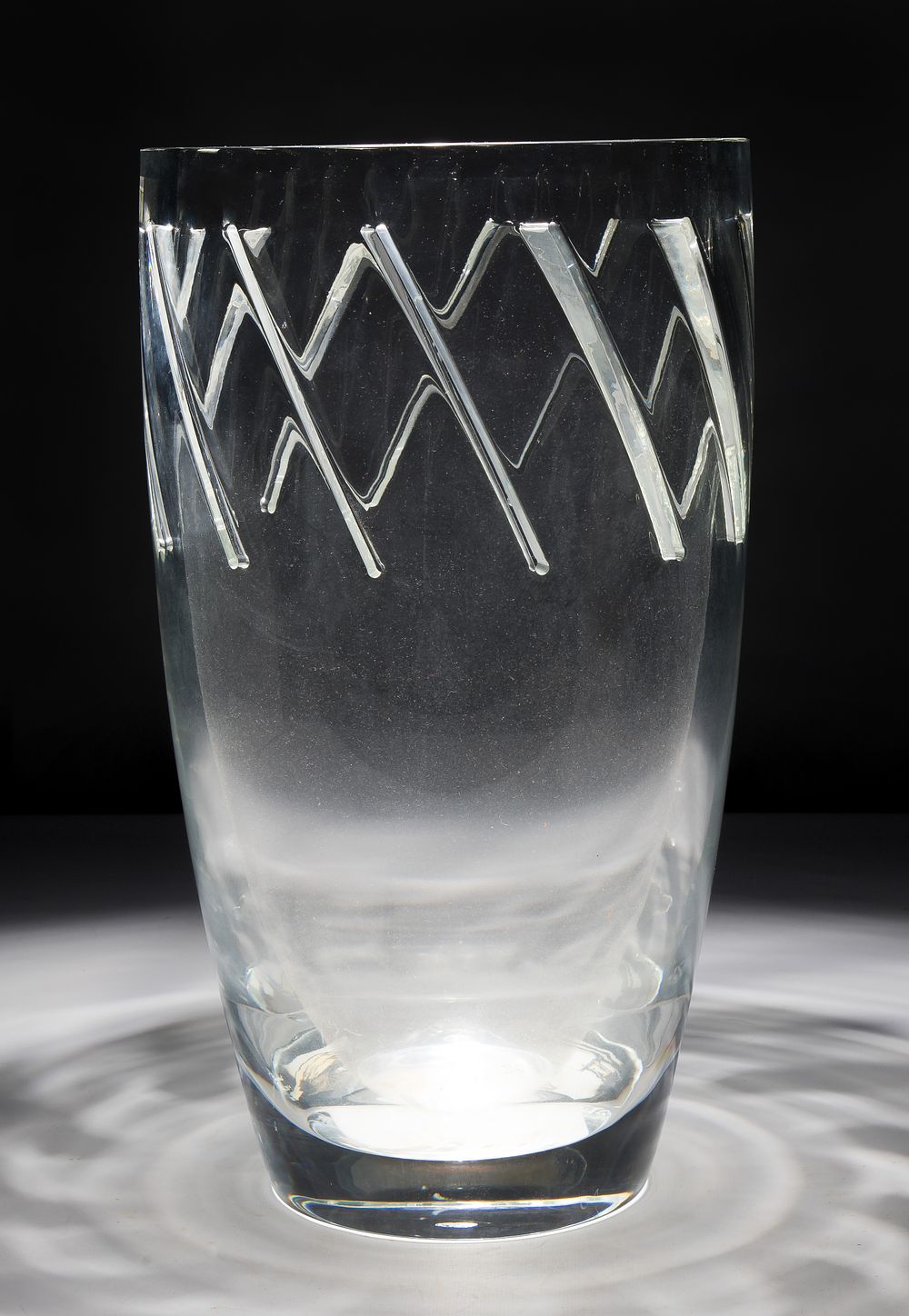 Lot 368: Arik Levy for Baccarat Crystal Intangible Collection Hurricane Vase