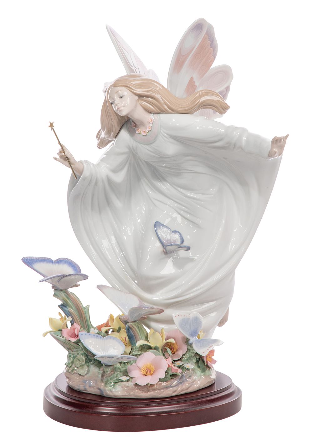 Lot 372: Lladro #1850 'Fairy of the Butterflies' Porcelain Figurine