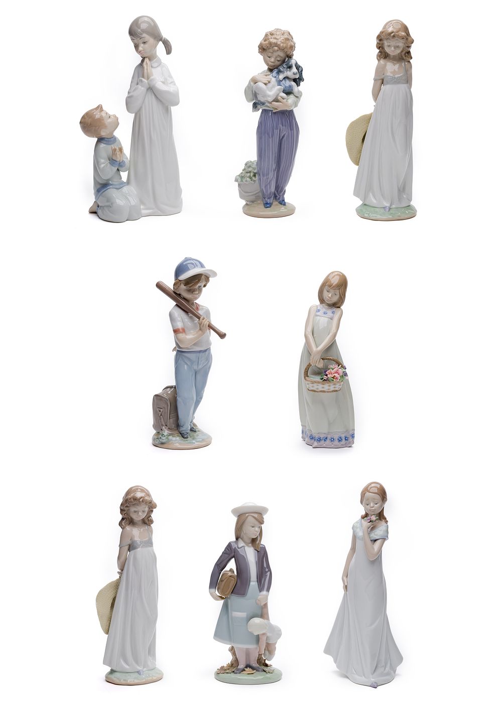 Lot 373: Lladro Porcelain Figurine Assortment