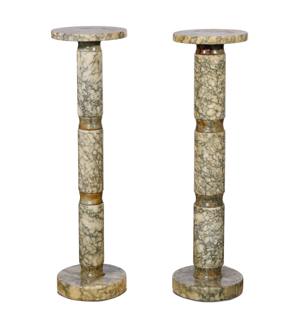 Lot 382: Marble Pedestals