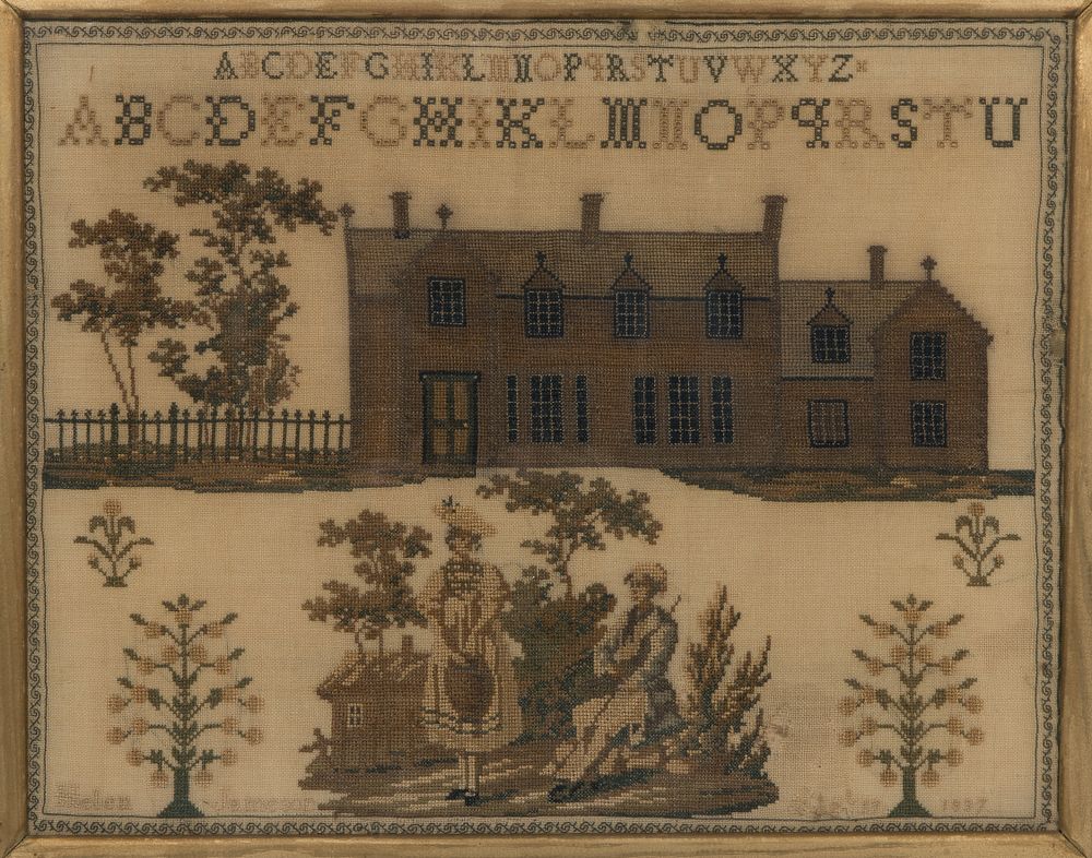 Lot 398: 1837 Embroidery Sampler