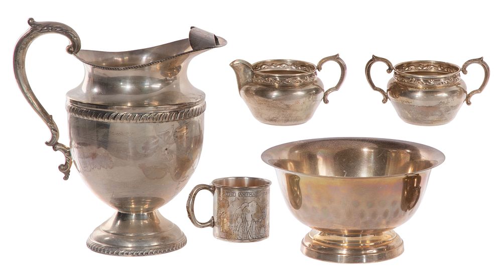 Lot 406: Sterling Silver Hollowware Assortment