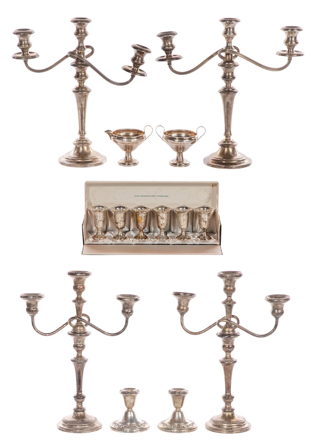 Lot 409: Sterling Silver Weighted Object Assortment