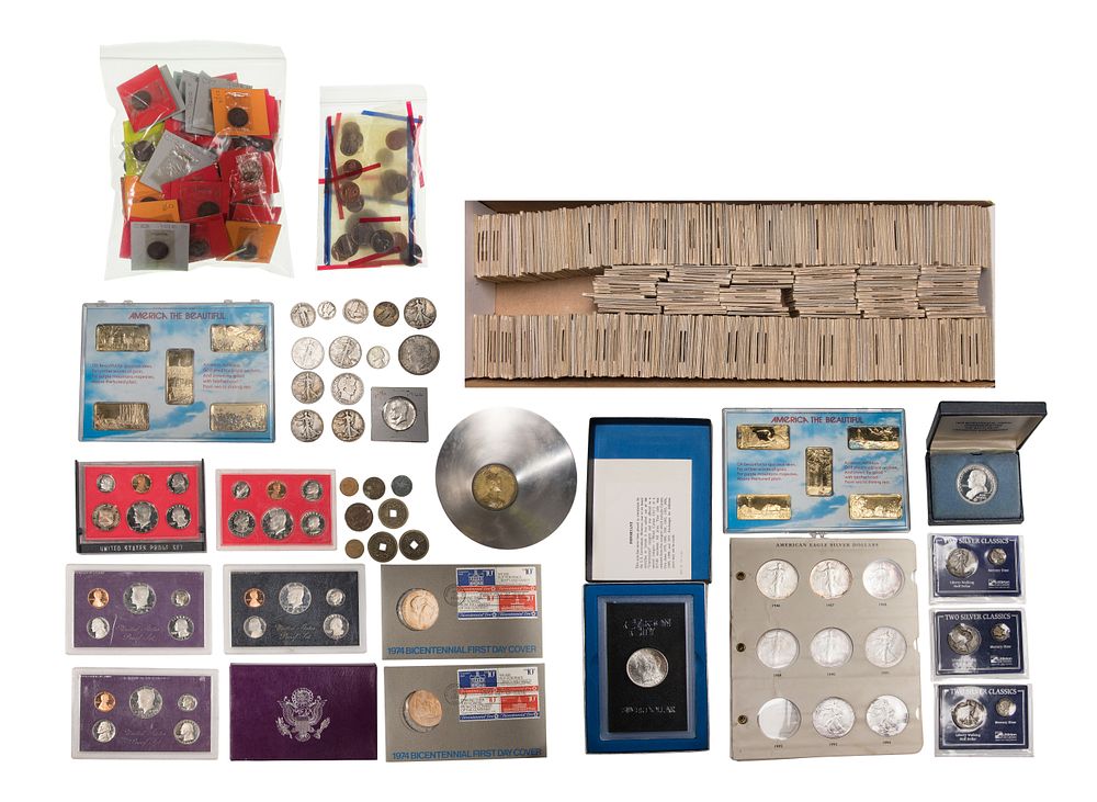 Lot 412: US Silver, 1c and Miscellaneous Coin Assortment