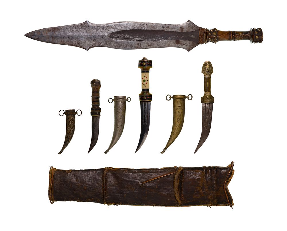 Lot 418: Middle Eastern Dagger and Sheath Assortment