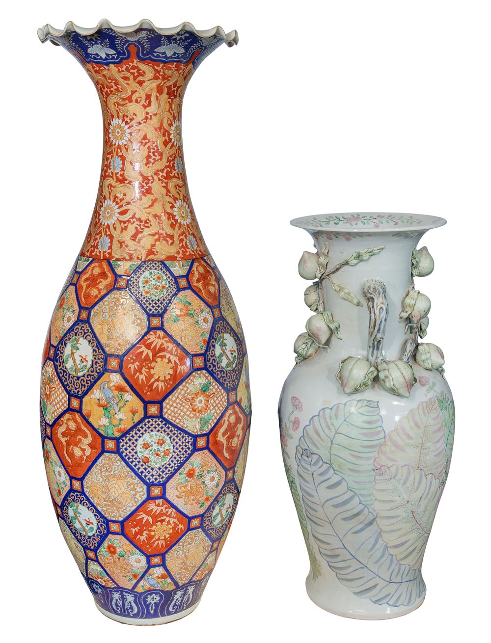 Lot 421: Asian Floor Vases