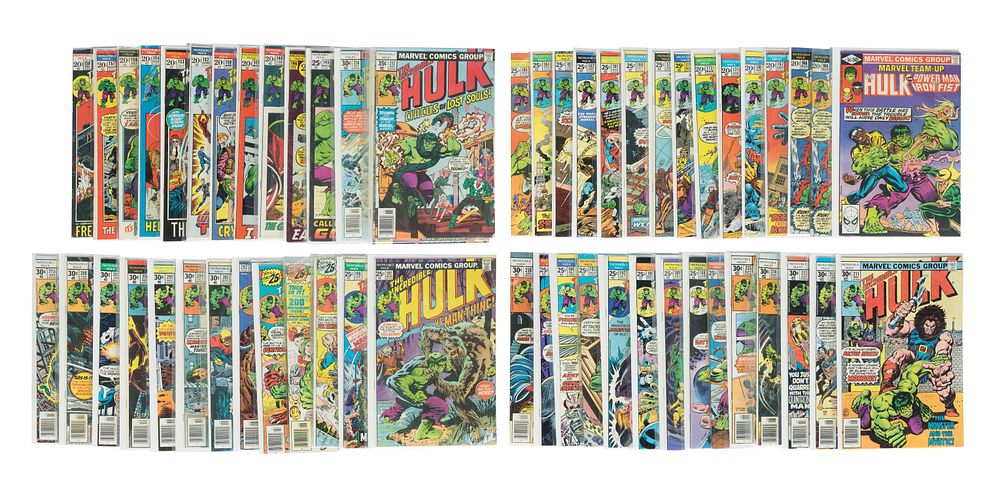 Lot 437: Marvel Bronze, Copper and Modern Age The Incredible Hulk Comic Book Assortment