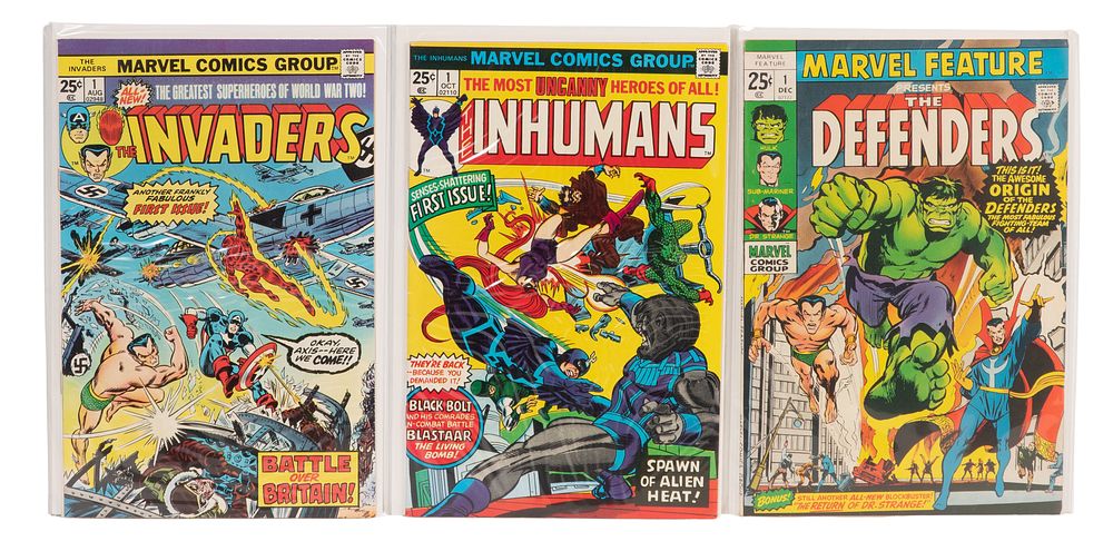 Lot 445: Marvel Bronze Age Defenders, Inhumans and Invaders Comic Book Assortment