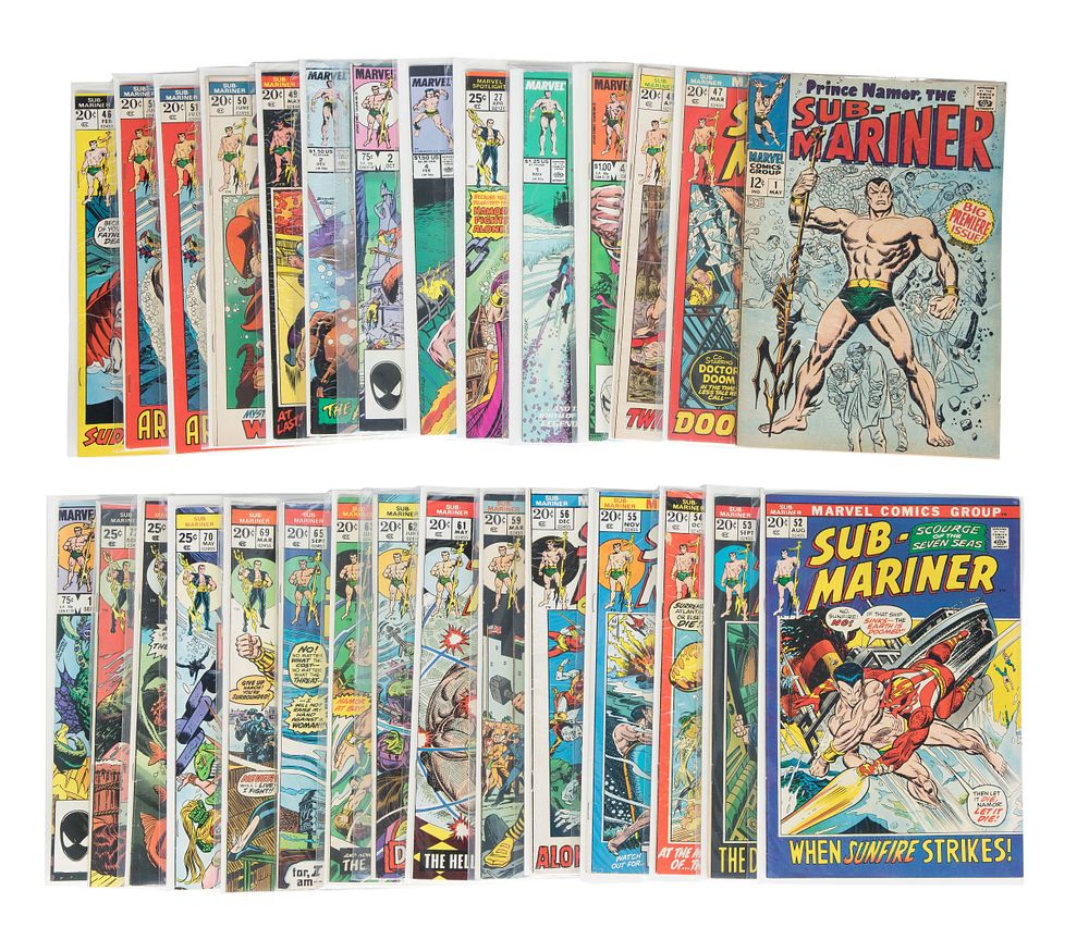 Lot 455: Marvel Bronze, Copper and Modern Age Sub-Mariner Comic Book Assortment