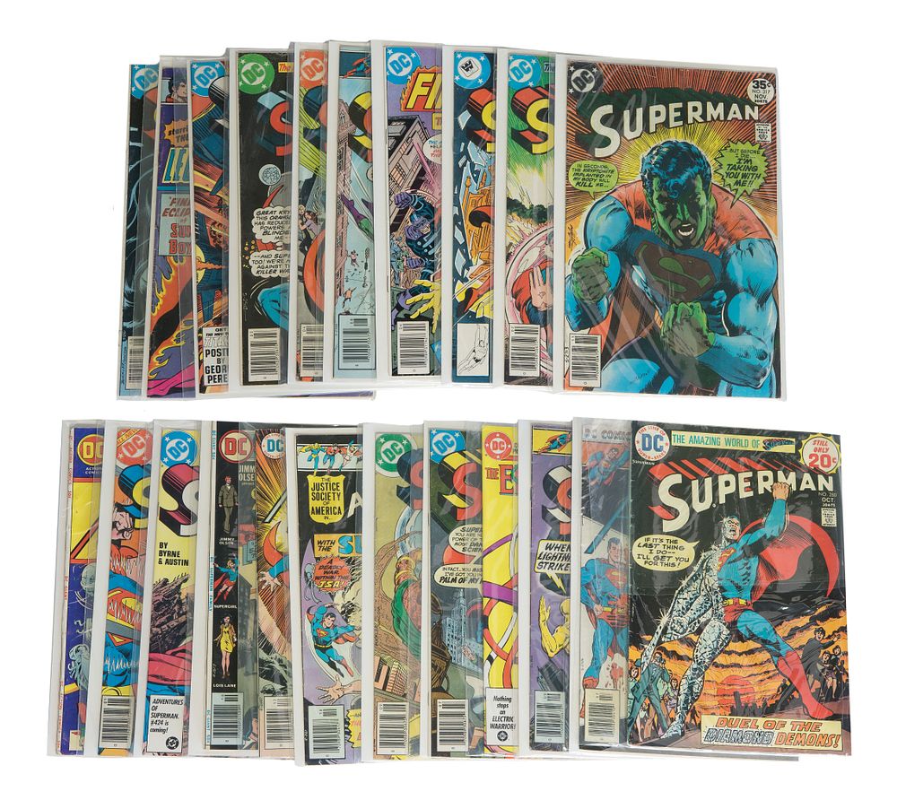 Lot 456: DC Bronze, Copper and Modern Age Superman Comic Book Assortment