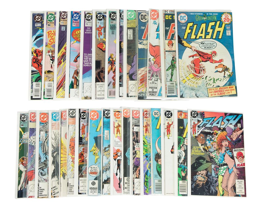 Lot 457: DC Bronze, Copper and Modern Age The Flash Comic Book Assortment