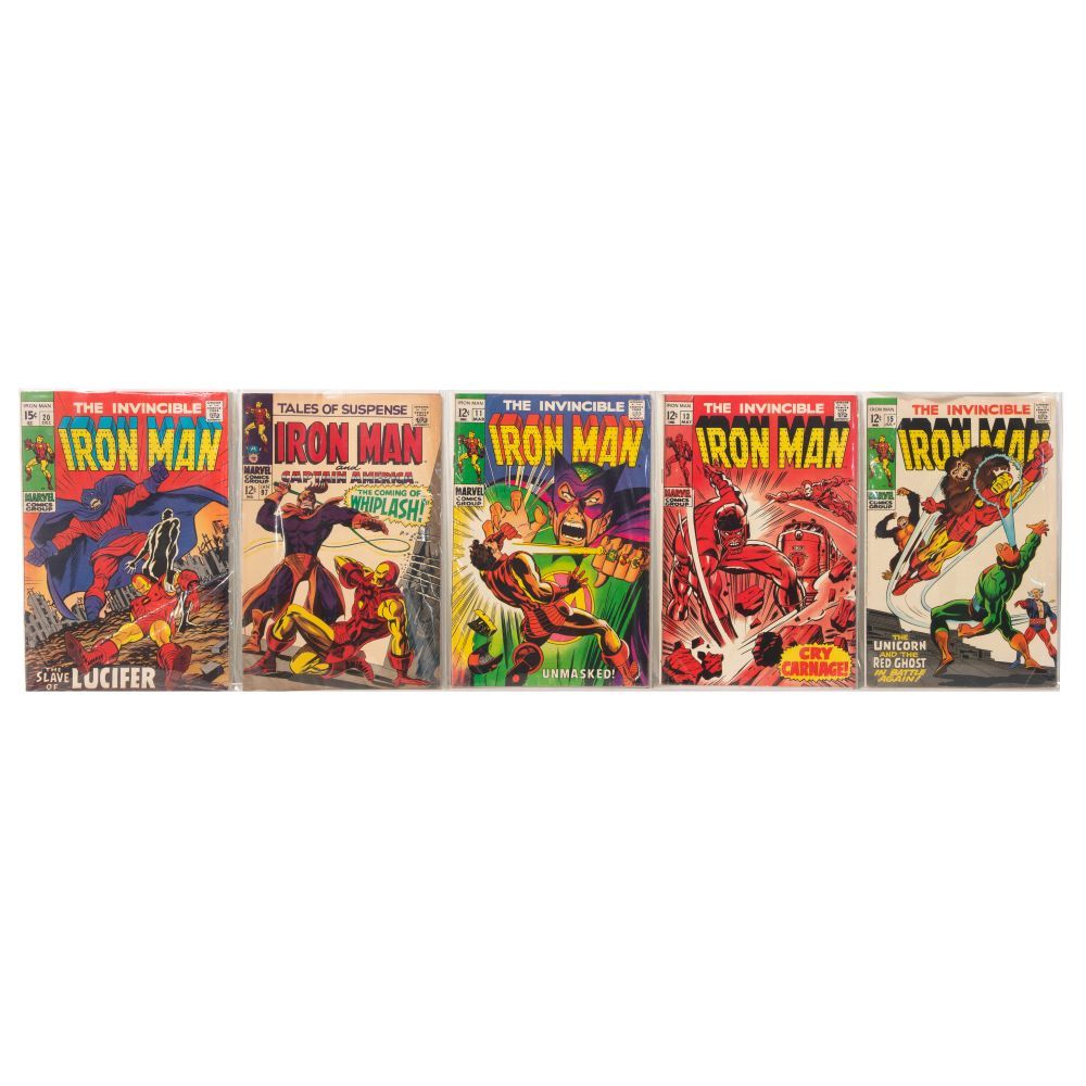 Lot 458: Marvel Silver, Bronze, Copper and Modern Age The Invincible Iron Man Comic Book Assortment