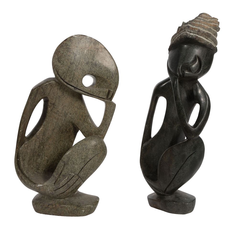 Lot 461: African Carved Stone Sculptures