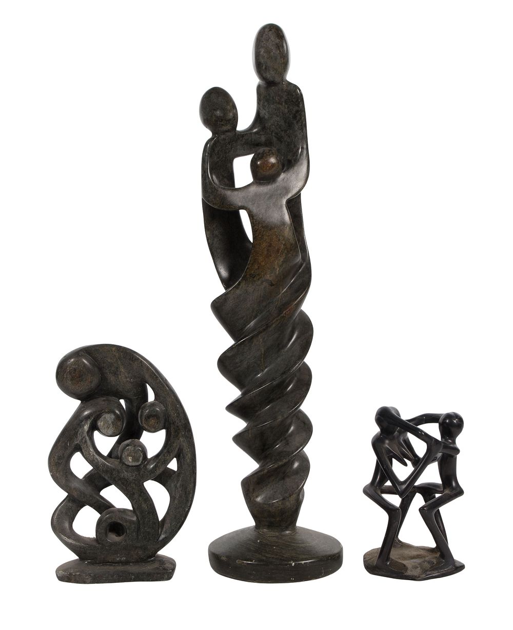 Lot 480: African Shona Style Stone Sculpture Assortment