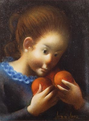 Jamie Jaraiz - Jamie Jaraiz (Spanish, 1934-2007) 'The Children' Oil on Canvas Undated, signed 