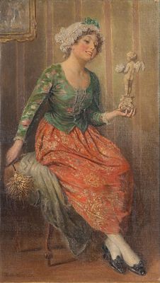 Rudolf Rossler - Rudolf Rossler (Austrian, 1864-1934) Oil on Canvas Undated, signed, depicting a 