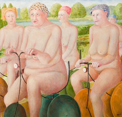 Aafke Godthelp (Dutch, 20th Century) Oil on Canvas Board 2001, signed and dated, depicting 