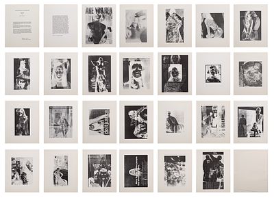 Robert Heineken - Robert Heinecken (American, 1931-2006) 'Are You Rea 1964-1968' Offset Photogram 