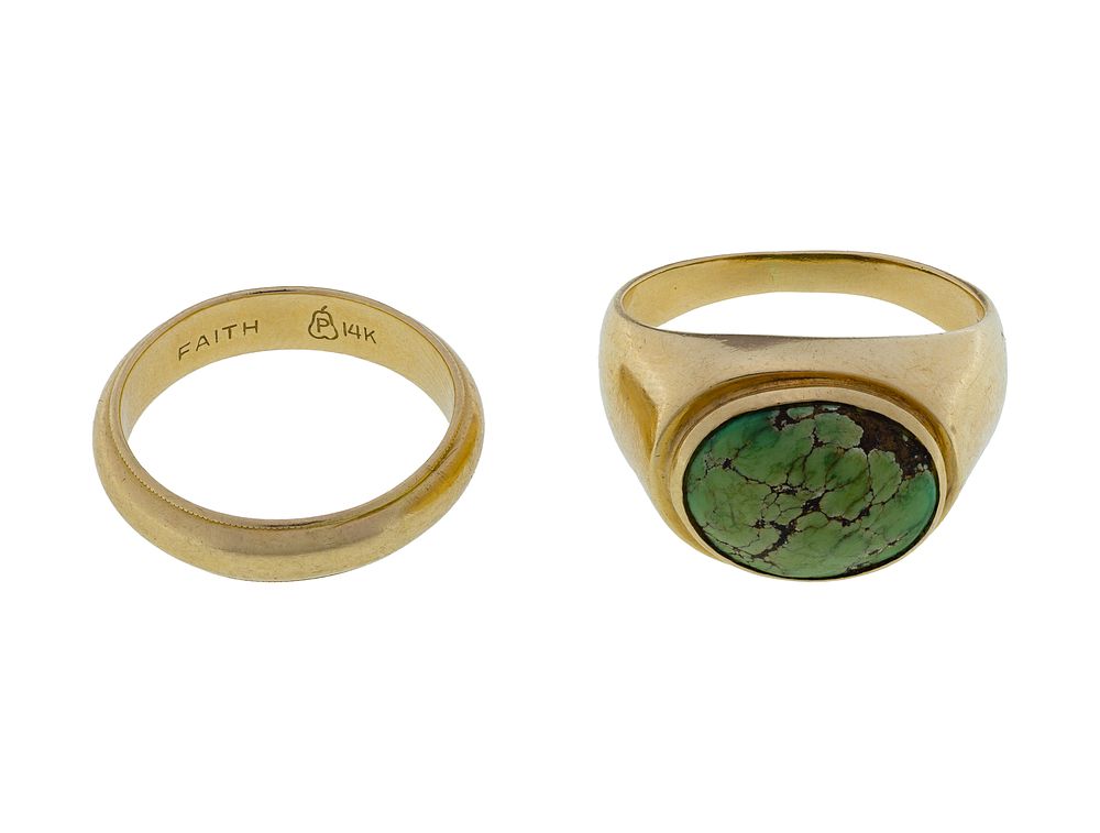 Lot 262: 14k Yellow Gold Rings