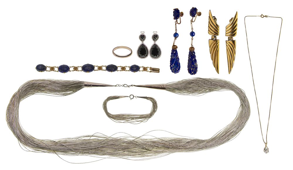 Lot 277: Gold, Sterling Silver and Designer Jewelry