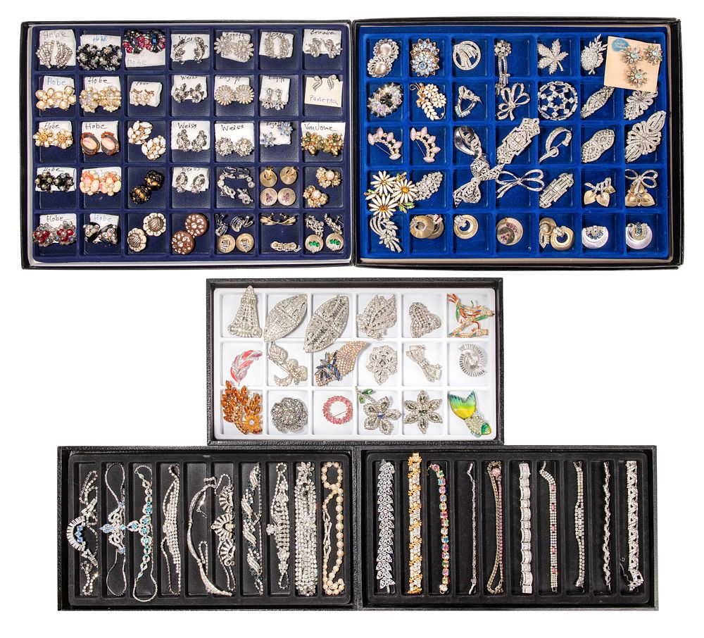 Lot 295: Rhinestone Jewelry Assortment