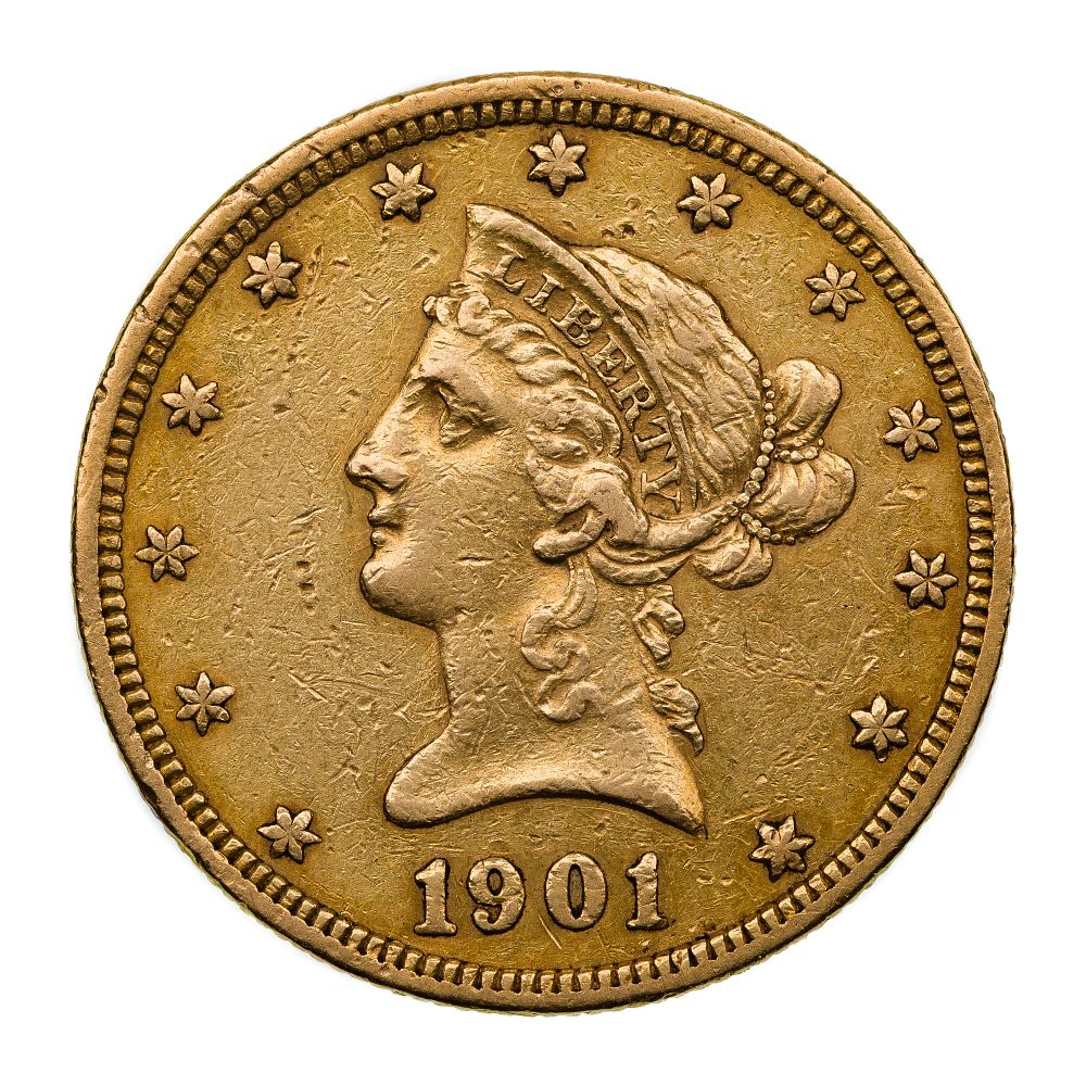 Lot 301: 1901 Liberty $10 Gold Coin