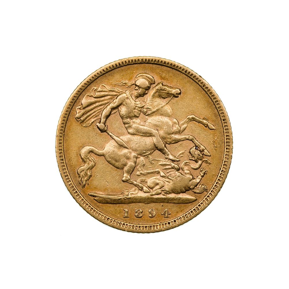 Lot 306: England: 1894 Sovereign Gold Coin