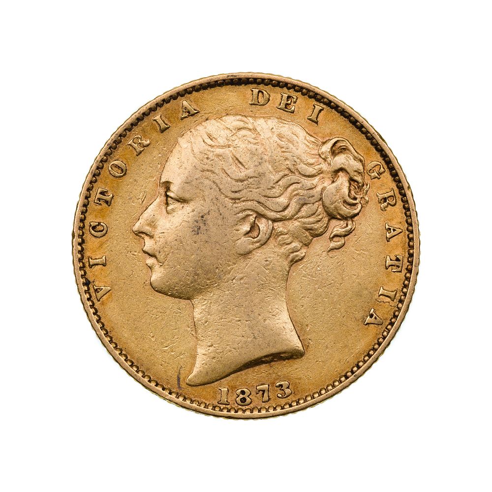 Lot 307: Great Britain: 1873 Sovereign Gold Coin