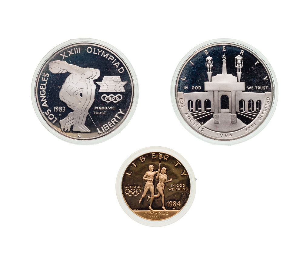 Lot 325: US Gold and Silver Olympic Set