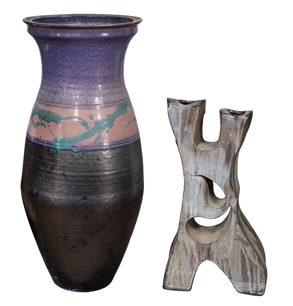 Lot 351: Ceramic Floor Vases