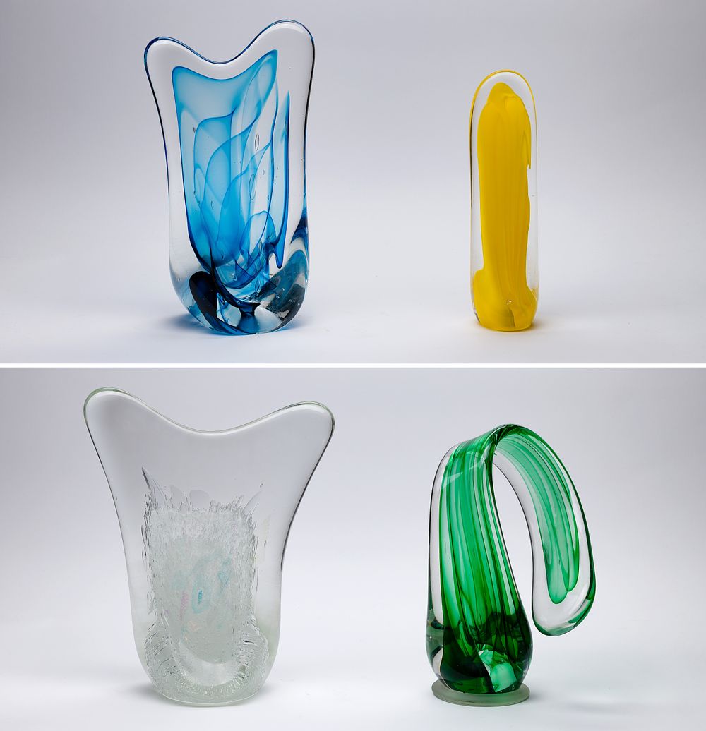 Lot 353: Unknown Artists (20th Century) Art Glass Sculptures