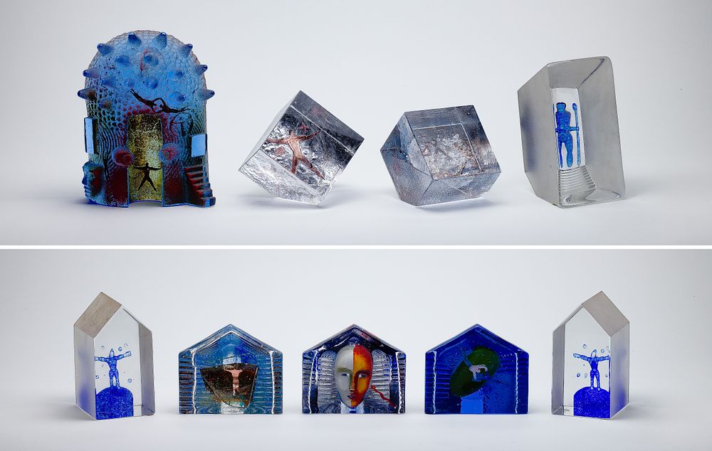 Lot 364: Bertil Vallien for Kosta Boda Art Glass Assortment