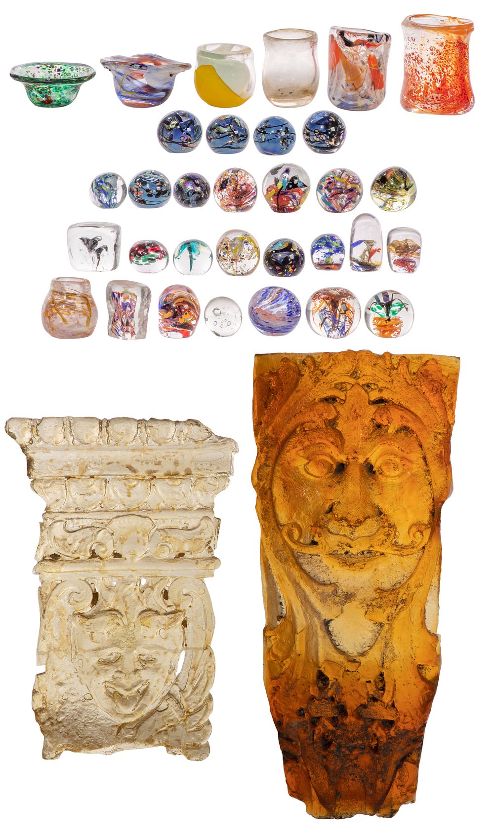 Lot 369: Jesse Fields (American, 20th Century) Art Glass Assortment