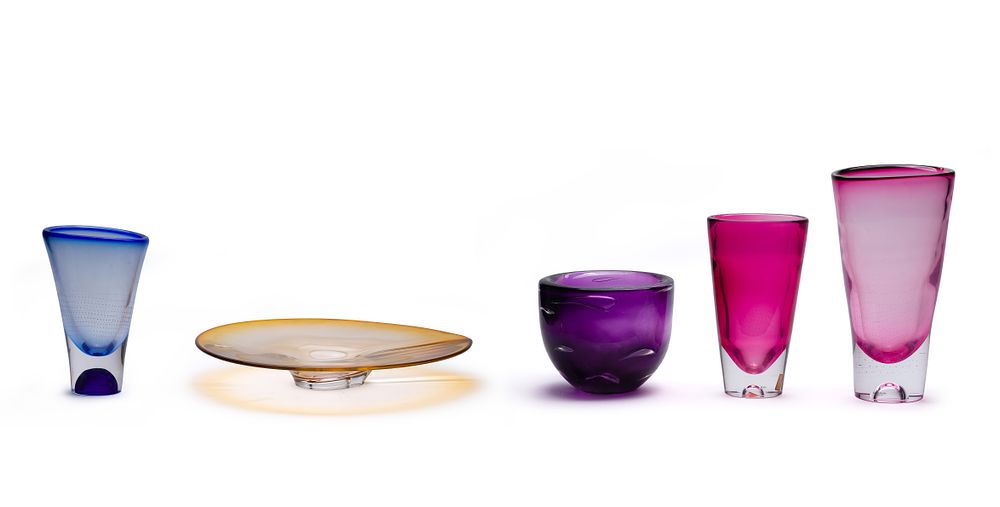 Lot 370: Goran Warff (Swedish, 1933-2022) for Kosta Boda Art Glass Assortment