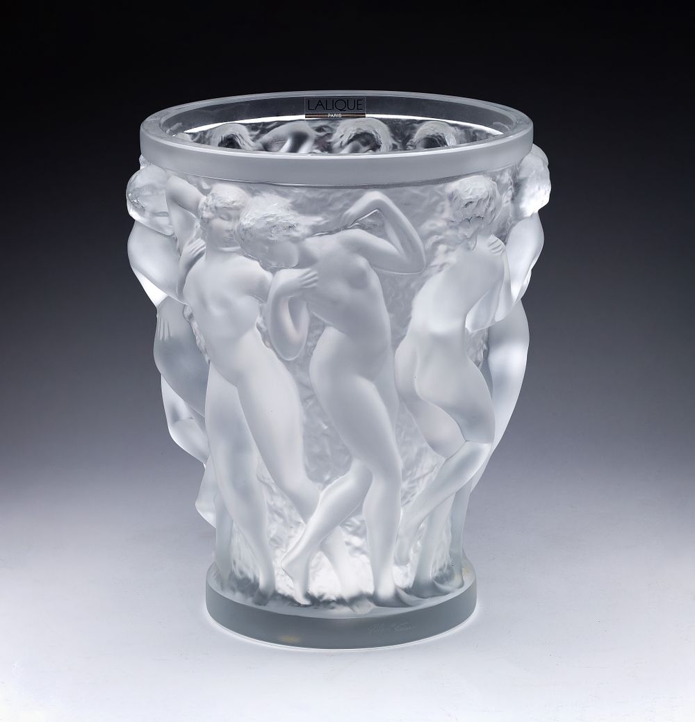 Lot 399: Lalique Crystal Bacchantes Vase