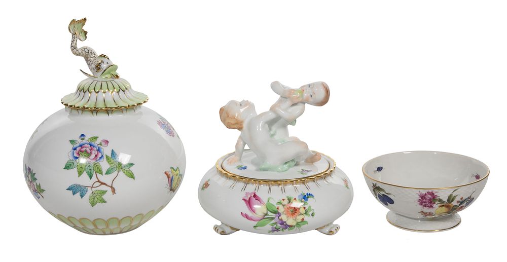 Lot 424: Herend Porcelain Assortment