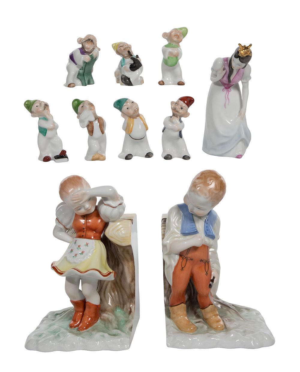 Lot 444: Herend Porcelain Figurine Assortment