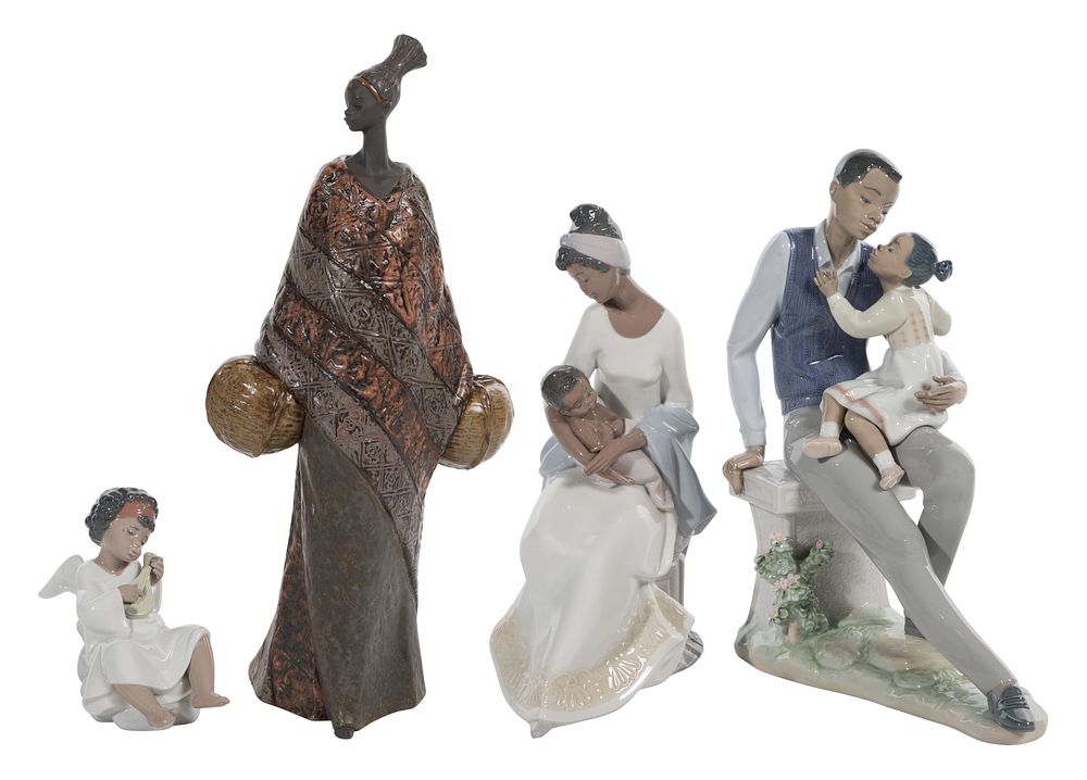 Lot 445: Lladro Porcelain Figurine Assortment