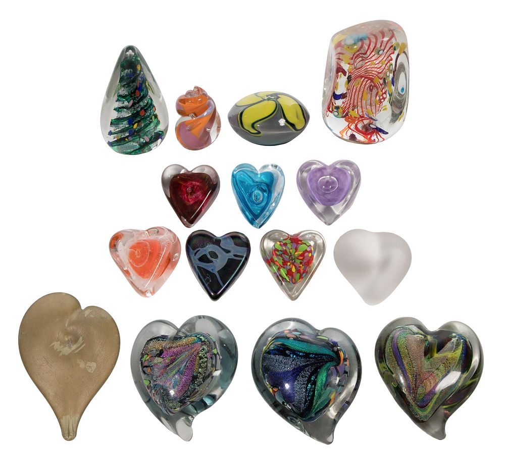 Lot 451: Rollin Karg (American, b.1944) Art Glass Paperweights