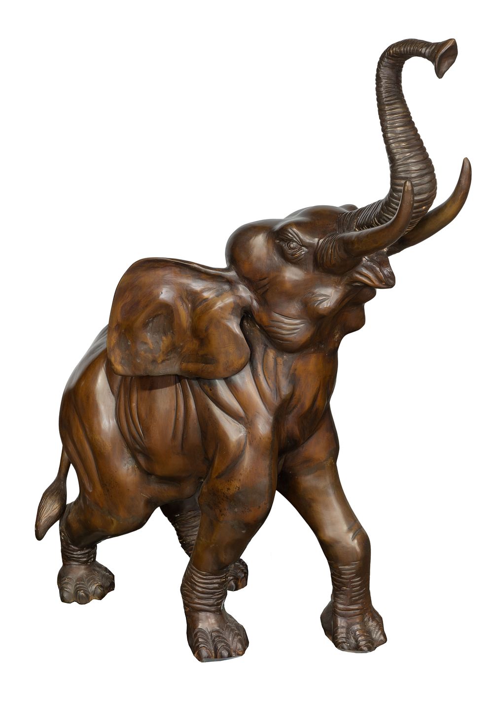 Lot 458: Cast Bronze Elephant