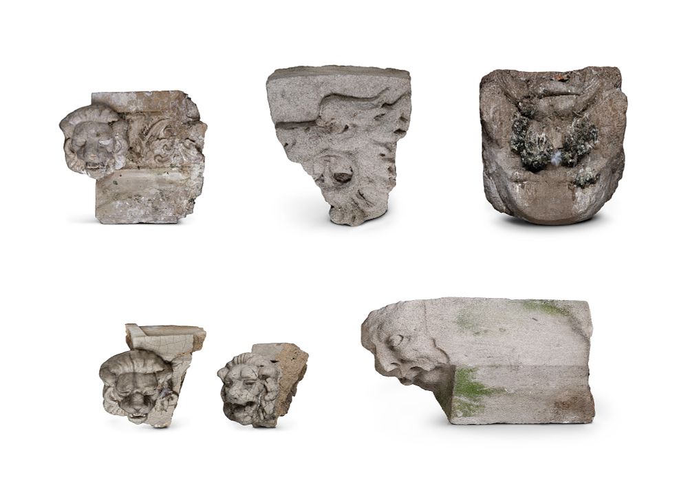 Lot 465: Concrete and Terra Cotta Architectural Elements