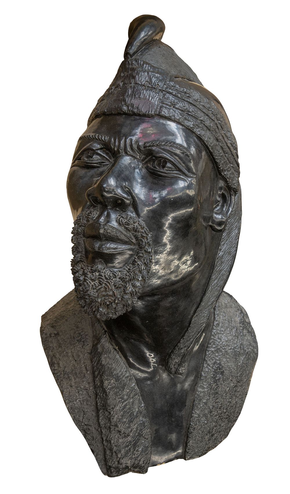 Lot 496: Darios Chikumbirike (Zimbabwean, 20th Century) Shona Style Stone Bust