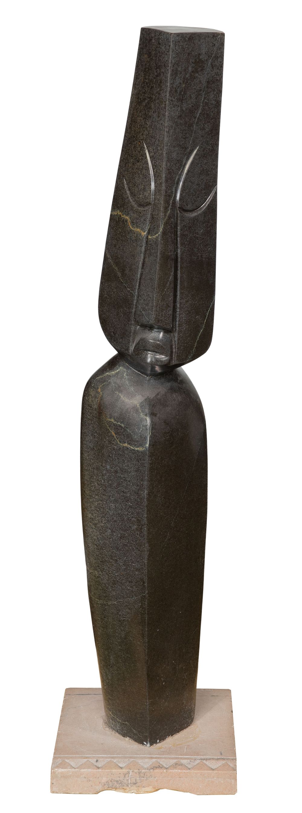 Lot 497: S. Madzi (African, 20th Century) Shona Style Stone Sculpture