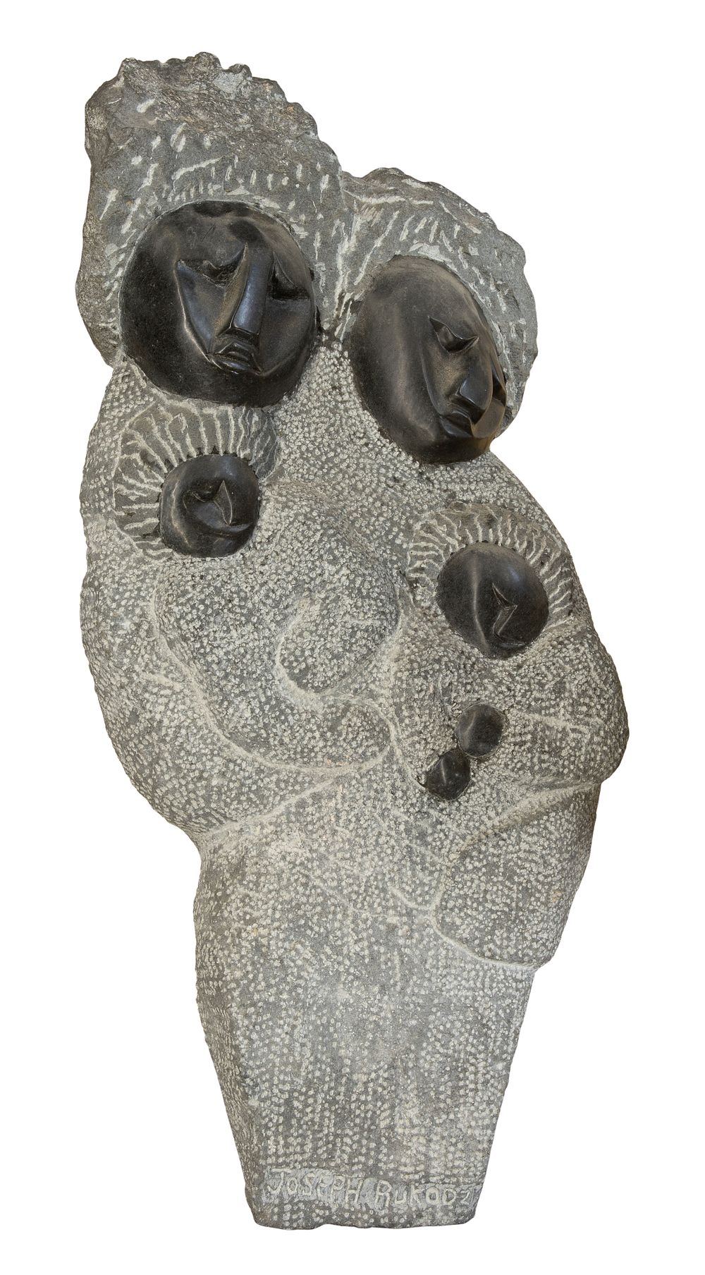 Lot 501: Joseph Rudkodzi (African, 20th Century) Shona Style Stone Sculpture