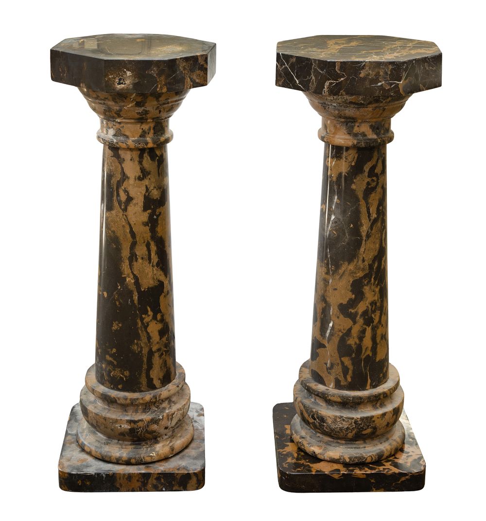 Lot 531: Neoclassical Marble Pedestals