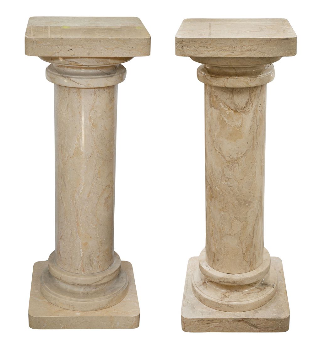 Lot 532: Neoclassical Style Marble Pedestals
