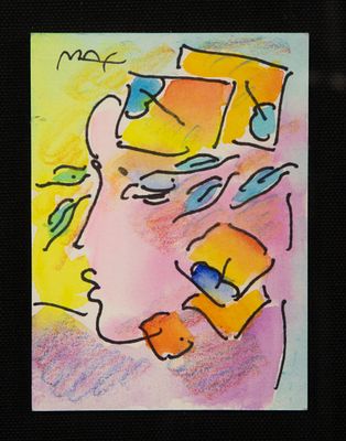Peter Max - Peter Max (German / American, b.1937) 'Profile Series' Mixed Media 1995, signed 