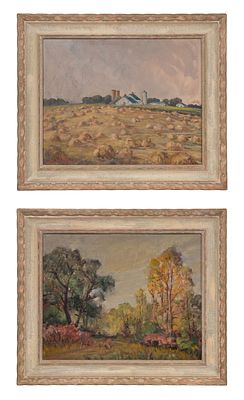 Thorwald Albert Probst - Thorwald Albert Probst (American, 1886-1948) Oils on Board (2) undated 