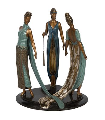 Erte (Romain De Tirtoff) - Romain de Tirtoff 'Erte' (Russian / French, 1892-1990) 'The Three 