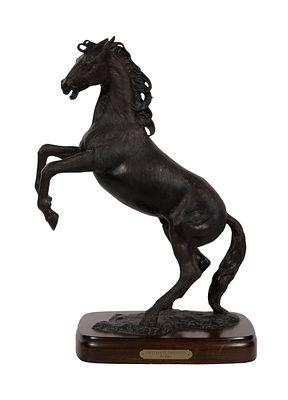 Dan Pogue - Dan Pogue (American, b.1943) 'Unpleasant Encounter' Bronze Sculpture 2006, signed 